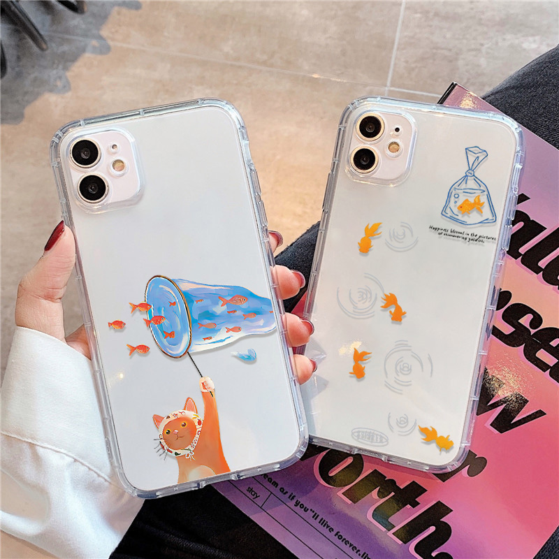 Phone Case Clear - حافظة هاتف شفافة على شكل سمكة