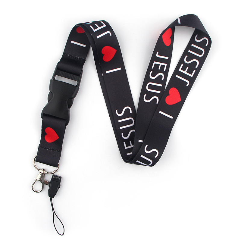 Neck Hanging Phone Holder - أنا أحب Jesus-حبل أمان معلق للرقبة