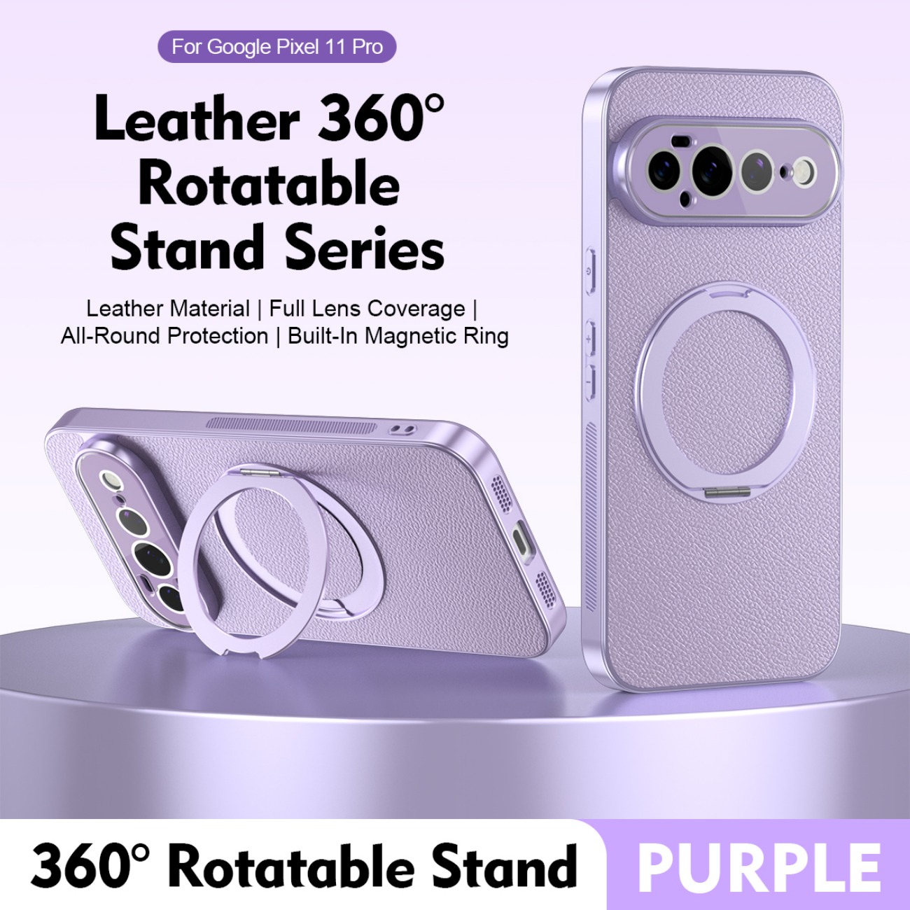 Phone Kickstand Ring - حامل حلقي لحافظة هاتف جلدية مغناطيسية