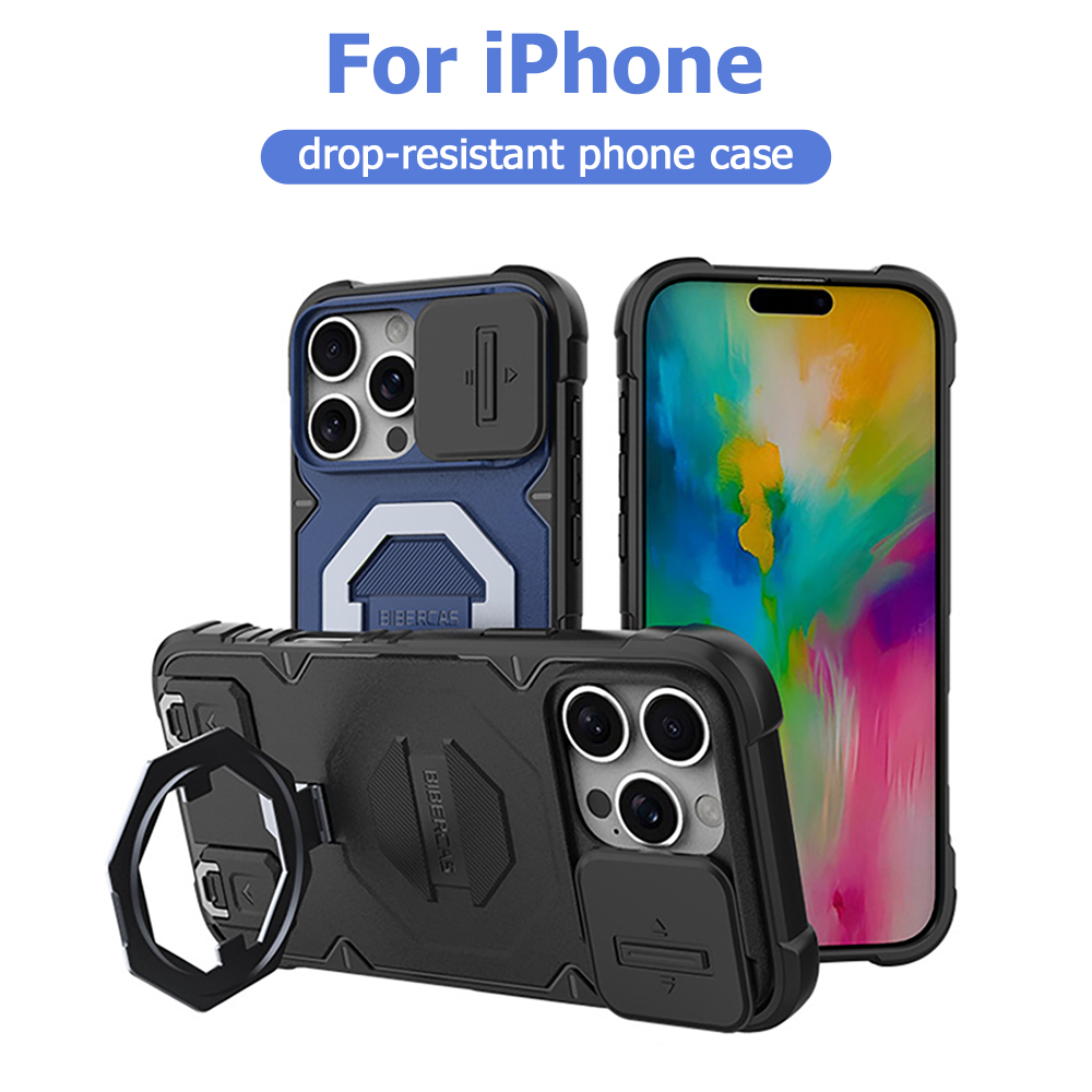 Phone Kickstand Ring - حافظة هاتف مغناطيسية بحلقة وحامل لهواتف