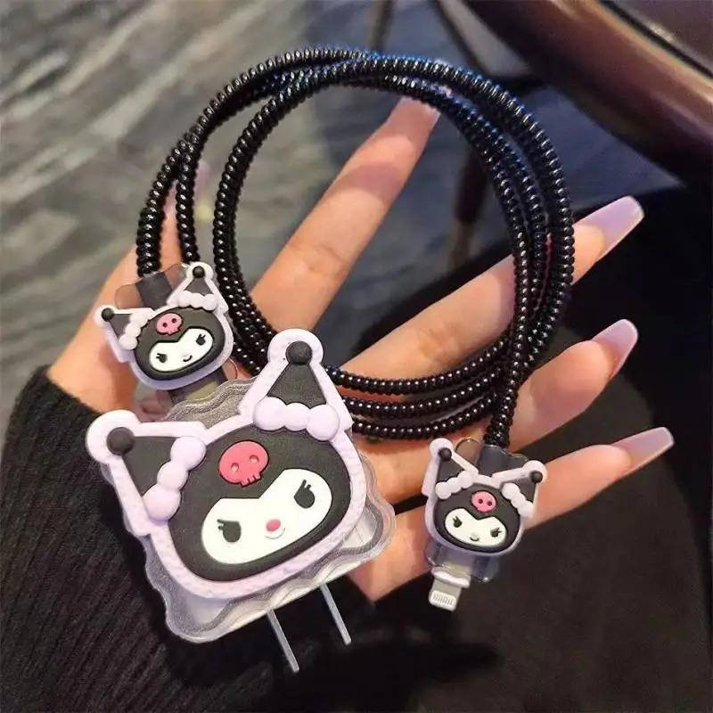 Fast Charging Cable - غطاء كابل بيانات أنيمي كورومي مقاوم