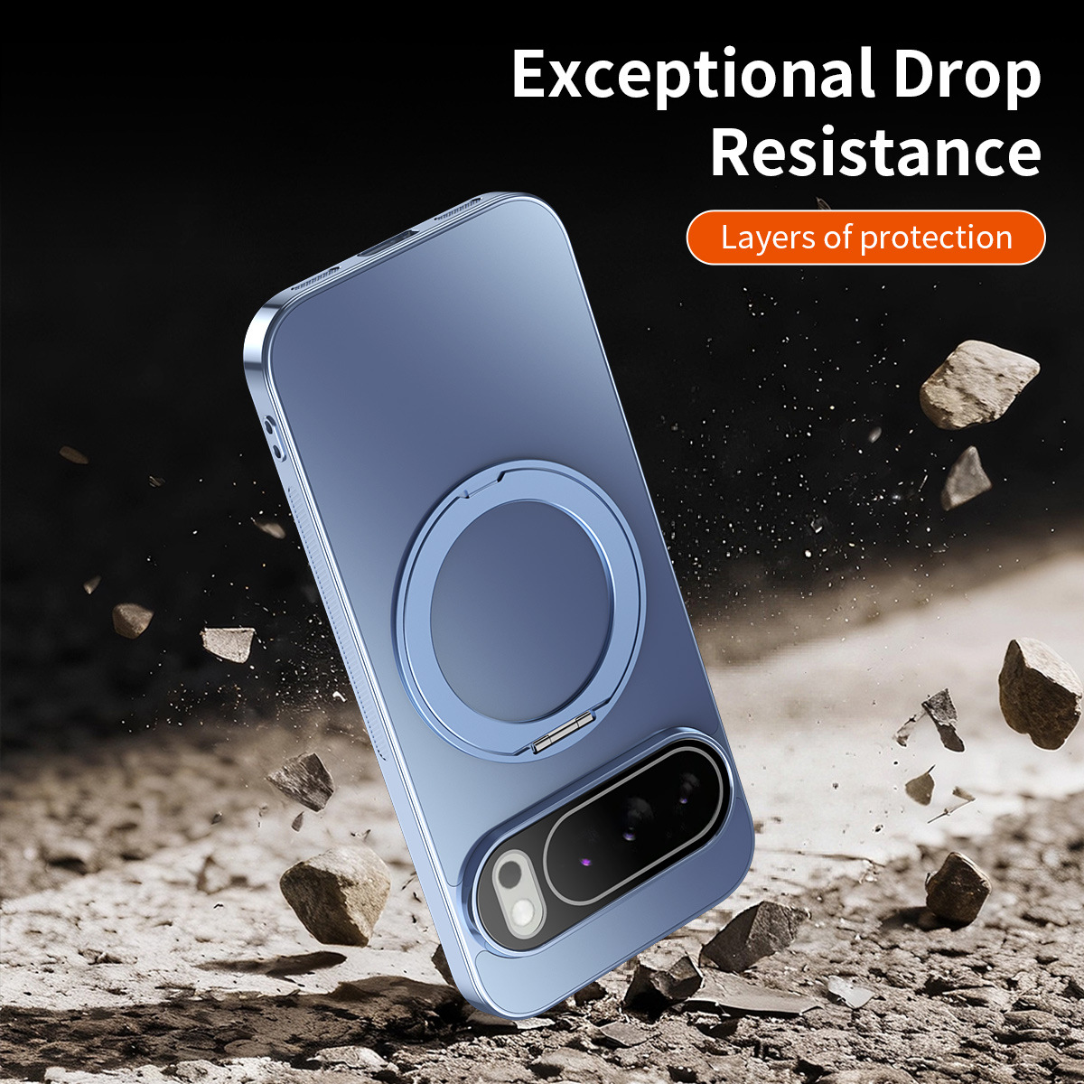 360 °   حافظة هاتف مغناطيسية م - مراجعة Phone Kickstand Ring وسعره