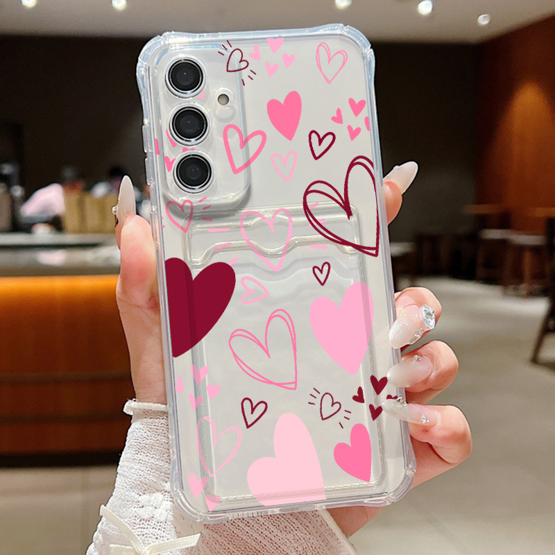 غطاء هاتف شفاف بنمط قلوب وأورا - مراجعة Phone Case Clear وسعره