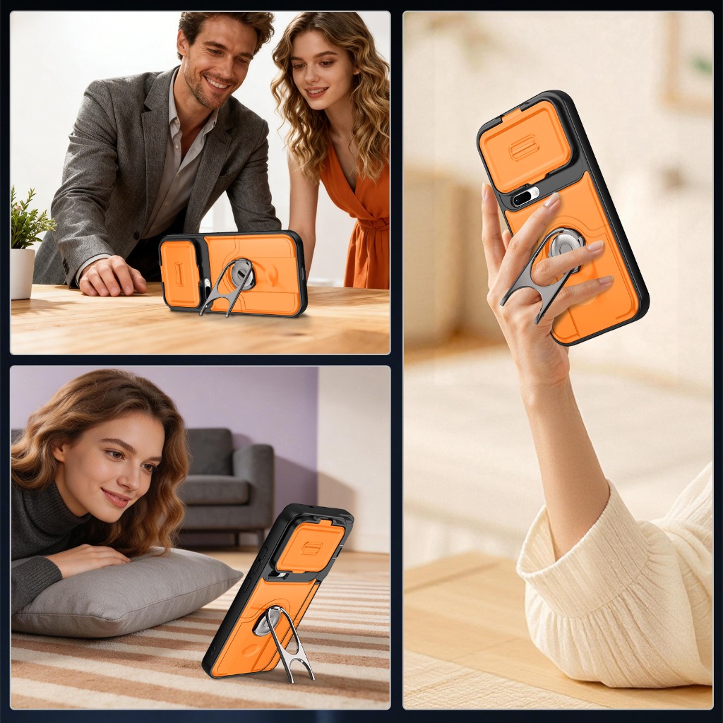 غطاء حماية للكاميرا مع حامل حل - مراجعة Phone Kickstand Ring وسعره