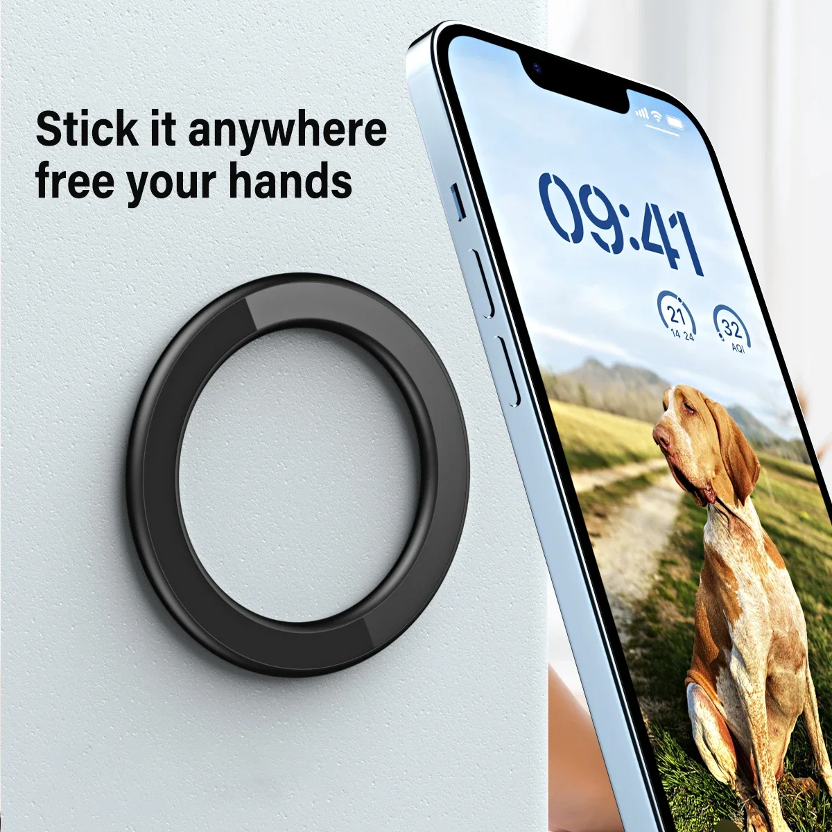 حامل حلقي مغناطيسي لاصق قوي مت - مراجعة Phone Kickstand Ring وسعره