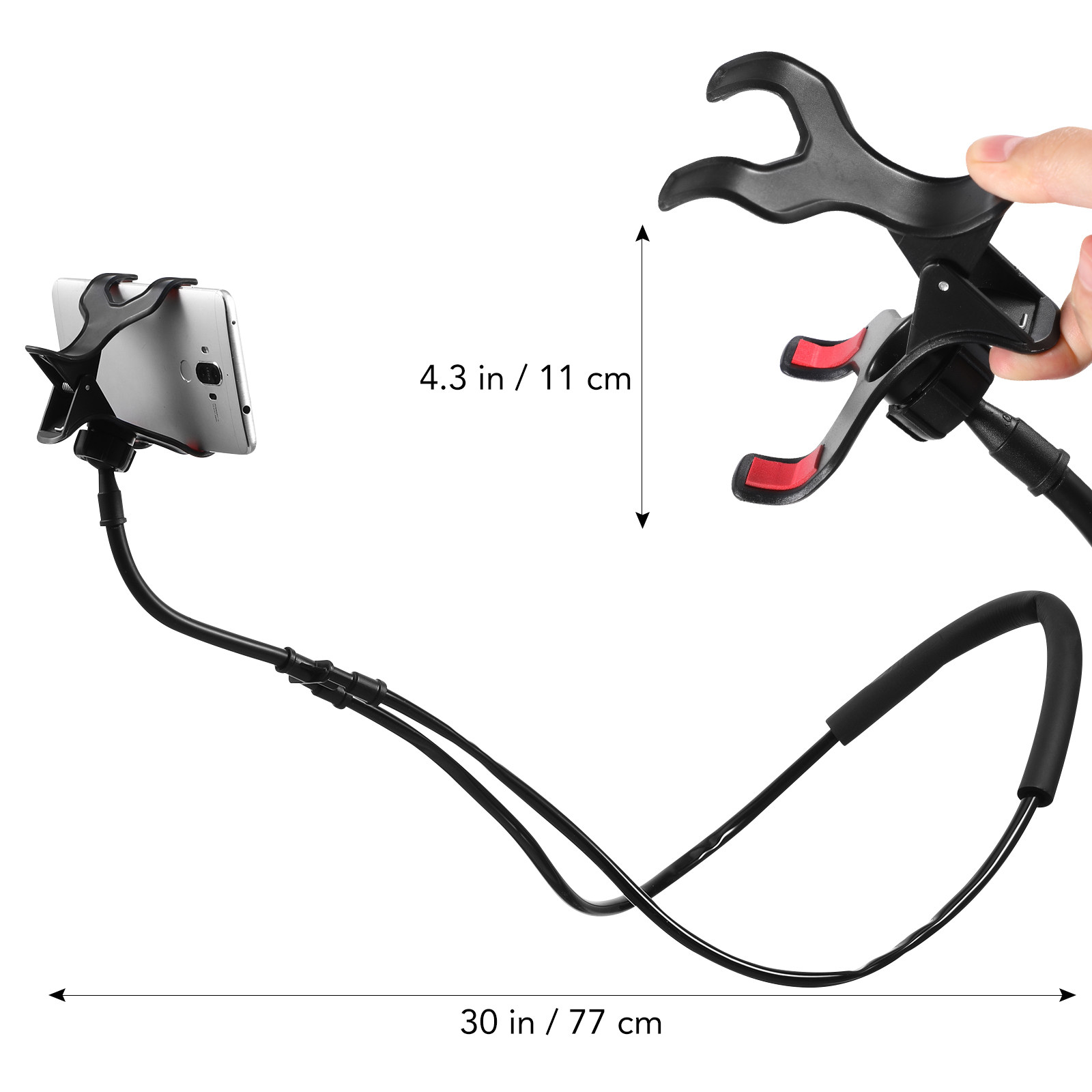 حامل هاتف مرن قابل للتعليق على - مراجعة Neck Hanging Phone Holder وسعره