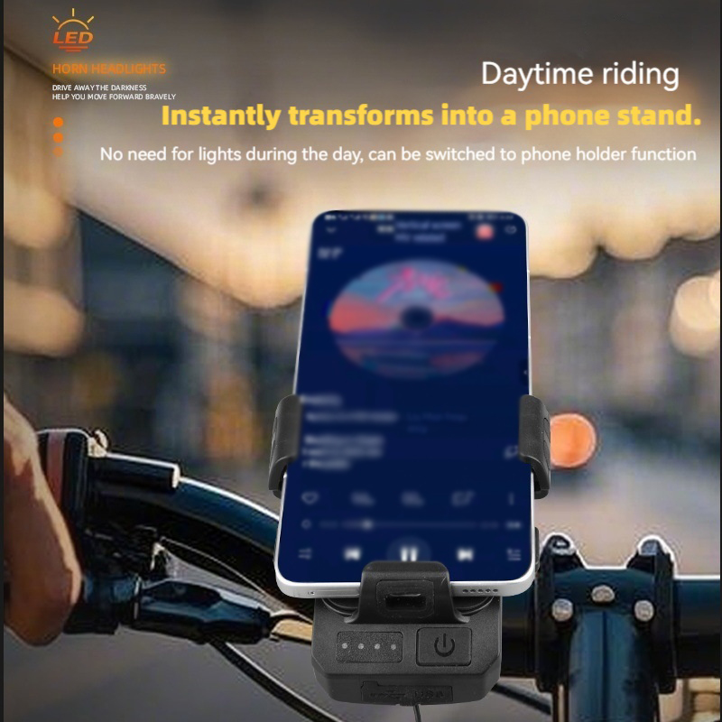 ضوء أمامي للدراجة مع قرن وحامل - مراجعة Phone Zone Accessories & Repair Photos وسعره
