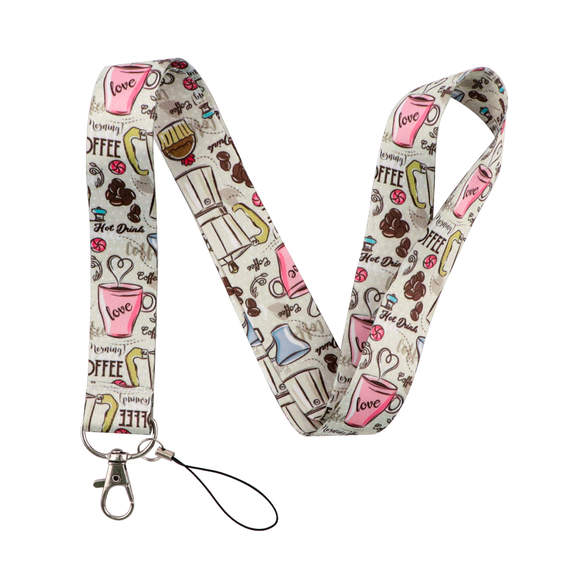 القهوة عاشق الحبل المفاتيح الر - مراجعة Neck Hanging Phone Holder وسعره