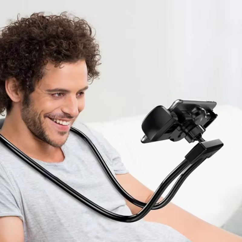 حامل هاتف محمول مرن معلق على ا - مراجعة Neck Hanging Phone Holder وسعره