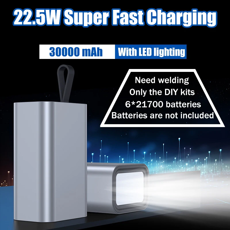 علبة باور بانك DIY لـ 6×21700  - مراجعة Led Flash Case وسعره
