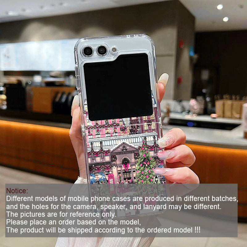 المبنى الريفية مشهد الثلوج عيد - مراجعة Phone Case Clear وسعره