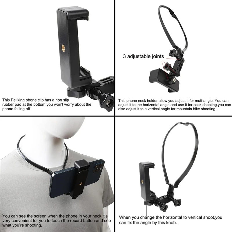 حامل هاتف عالمي قابل للتعليق ح - مراجعة Neck Hanging Phone Holder وسعره