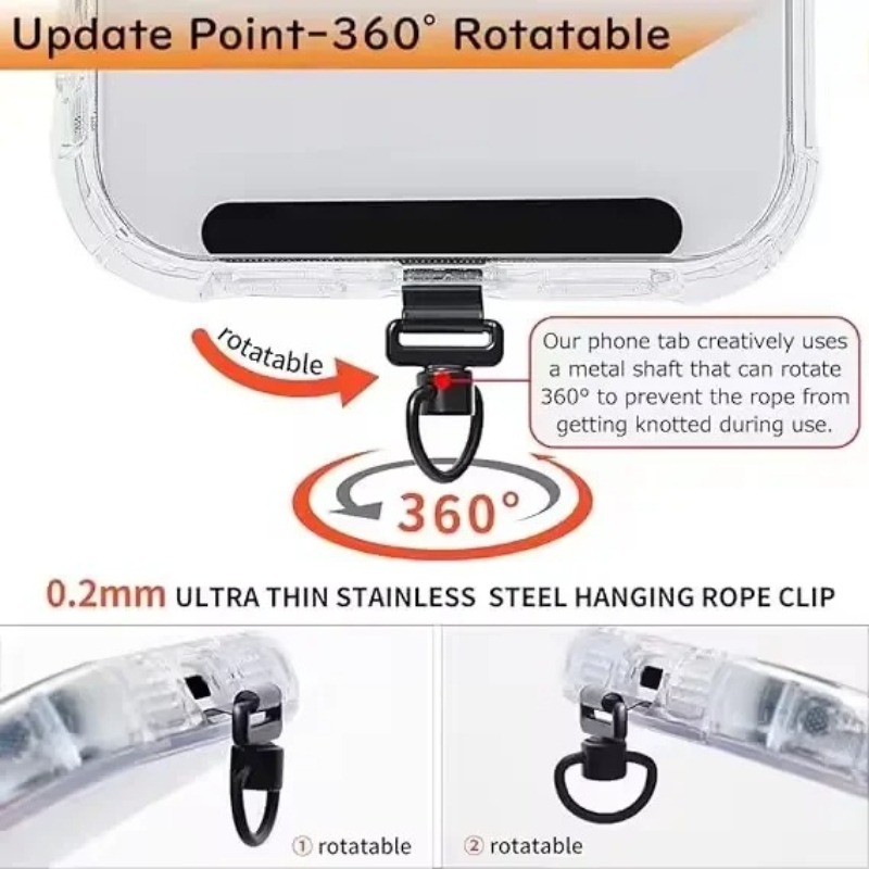مشبك حبل هاتف دوار 360 درجة من - مراجعة Phone Accessories Ring وسعره