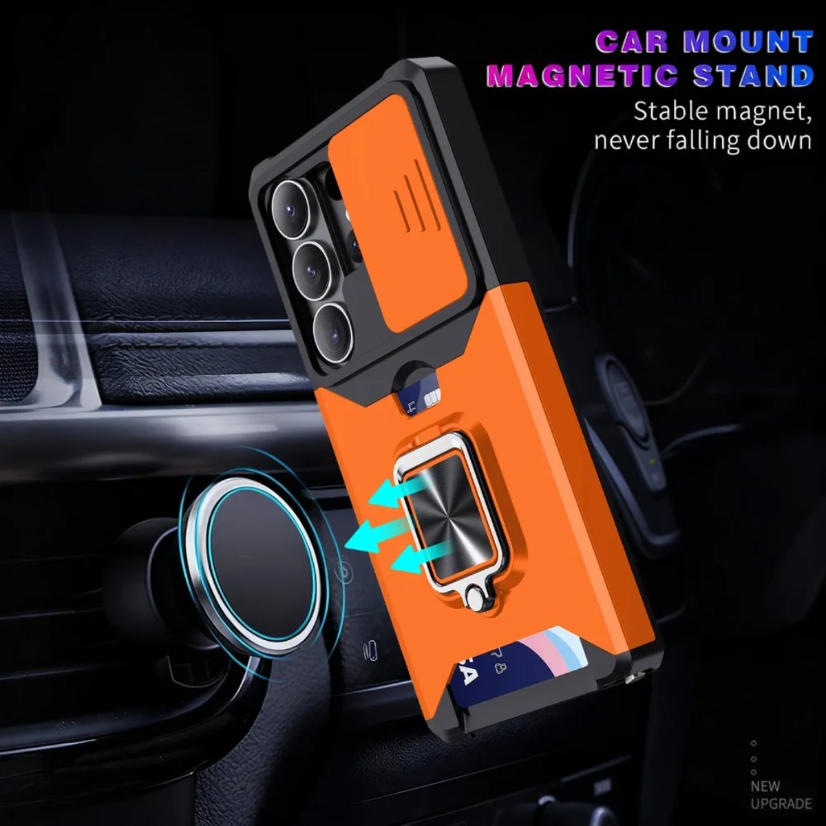 حافظة هاتف بفتحة للبطاقات وحام - مراجعة Phone Accessories Ring وسعره