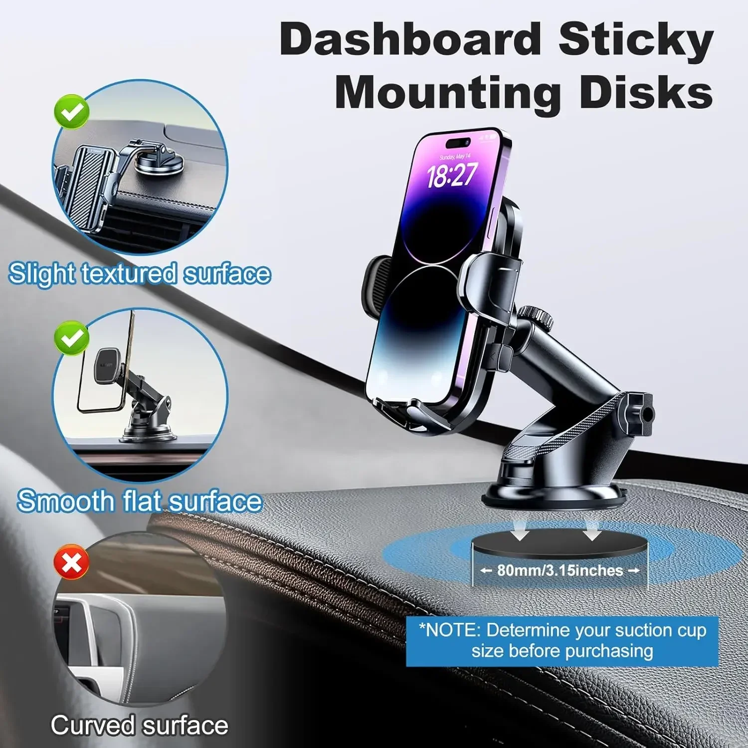 مجموعة وسادات لاصقة عالمية للو - مراجعة Phone Accessories Are وسعره