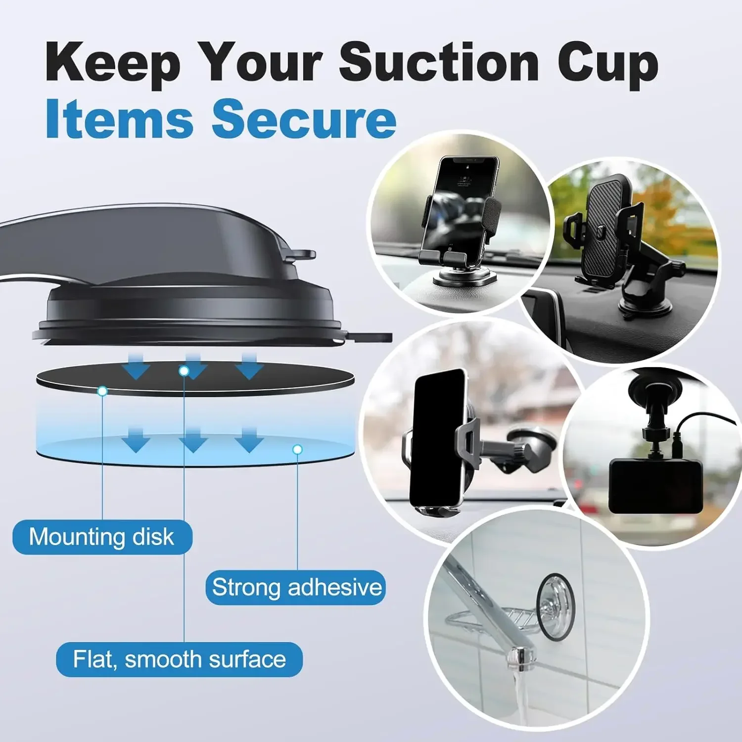مجموعة وسادات لاصقة عالمية للو - مراجعة Phone Accessories Are وسعره