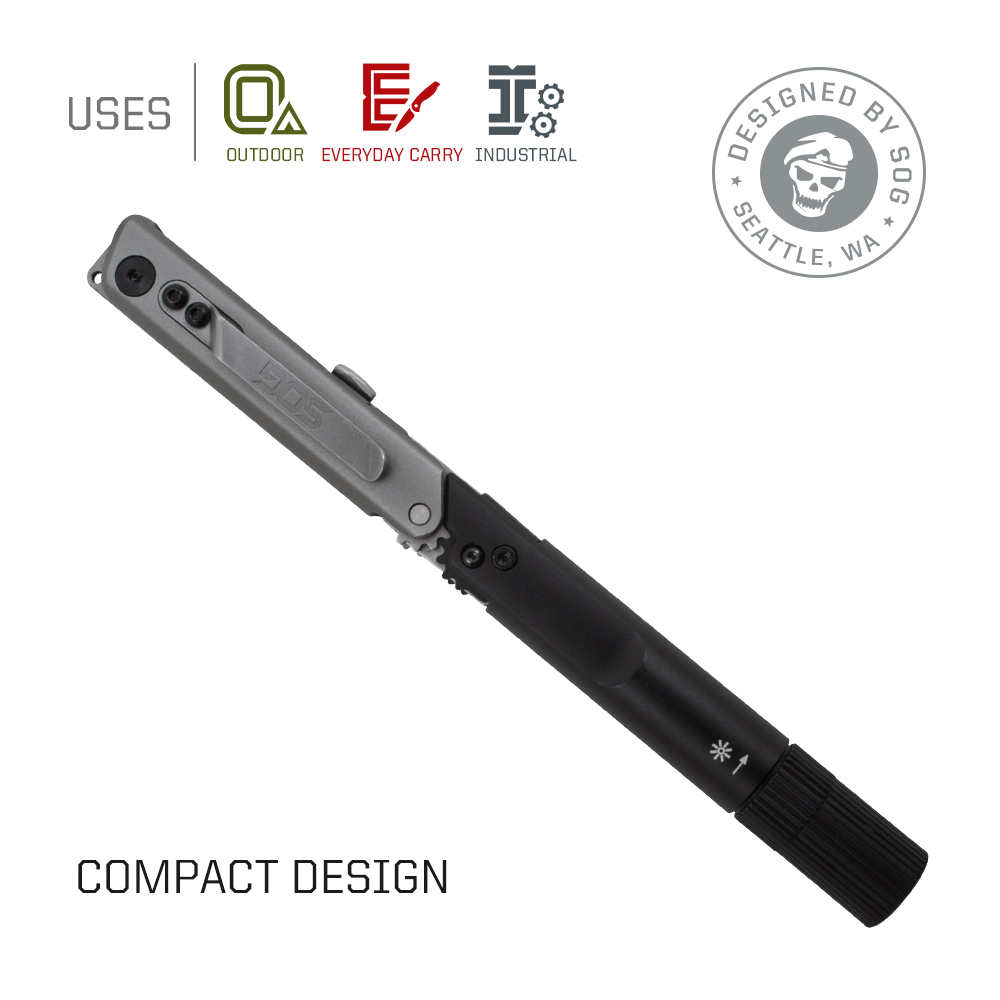 SOG BATON Q2 4 في 1 قلم متعدد  - مراجعة Led Flash Case وسعره